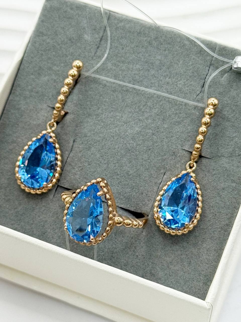 AQUAMARINE 45016192 вес 11.16 г серебро, нанотопаз