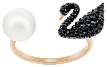 Кольцо Swarovski 5256266 размер 17 бижутерный сплав, кристаллы Swarovski, золотистый