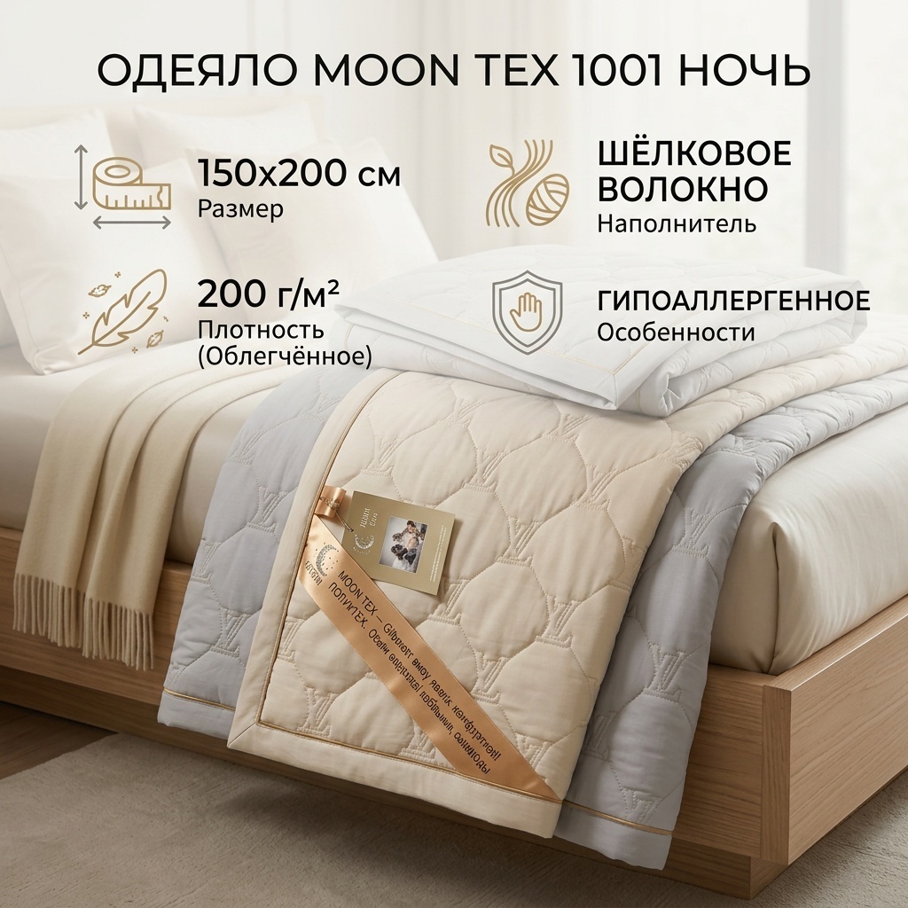 Одеяло 1001 ночь Moon tex 150x200 летнее