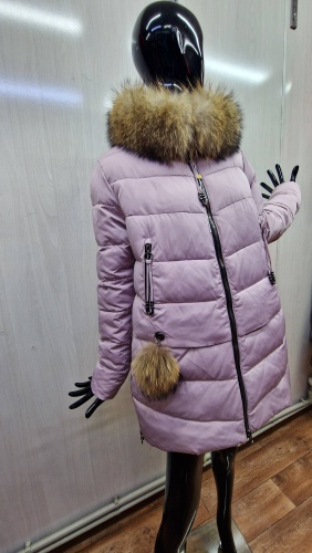 Пуховик FineBabyCat лиловый