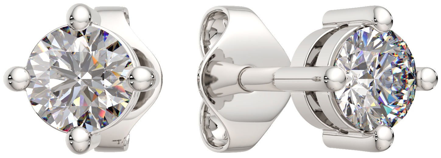 Пусеты Lucente Silver EAR-LU-925-152192 вес 0.621 г серебро, фианит