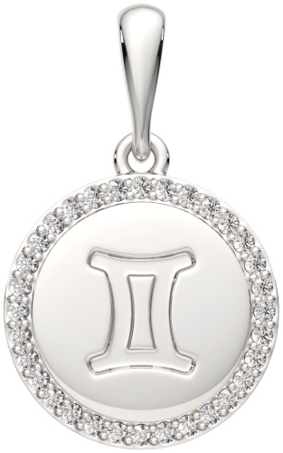 Подвеска Lucente Silver ZO-0440400 вес 1.31 г серебро, фианит