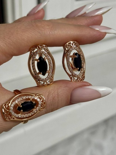 Jewelry медицинская сталь, фианит