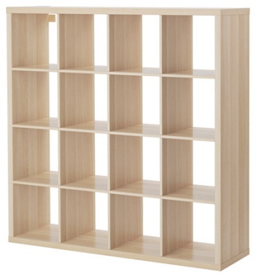 Стеллаж напольный IKEA KALLAX, 147x39x146 см, светло-коричневый