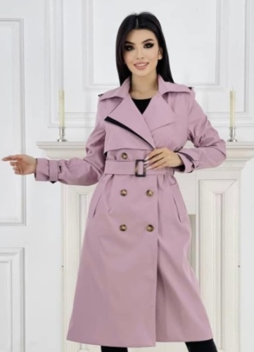 Тренчкот Kanykei Fashion розовый