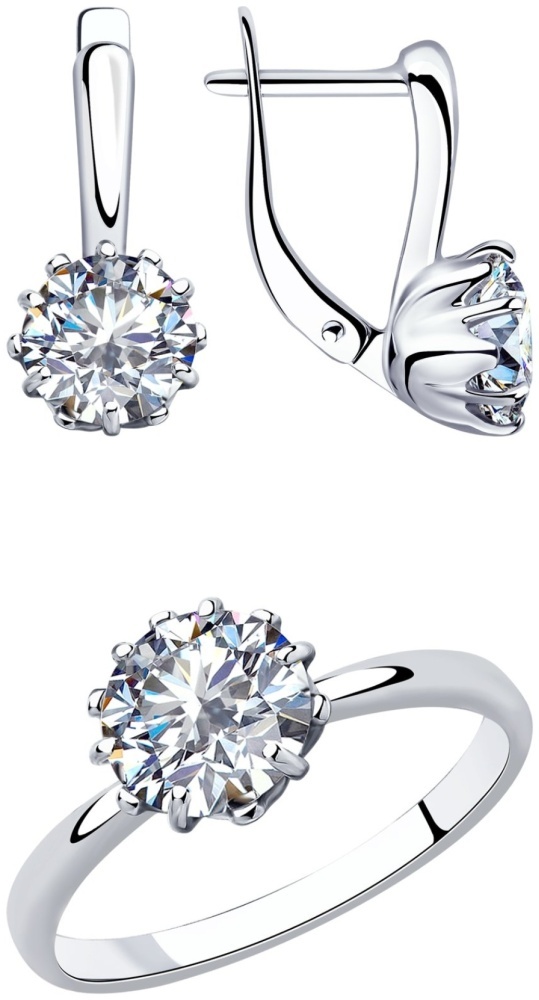 Diamant 94-120-01218-1 94-110-01218-1 вес 5.47 г серебро, фианит