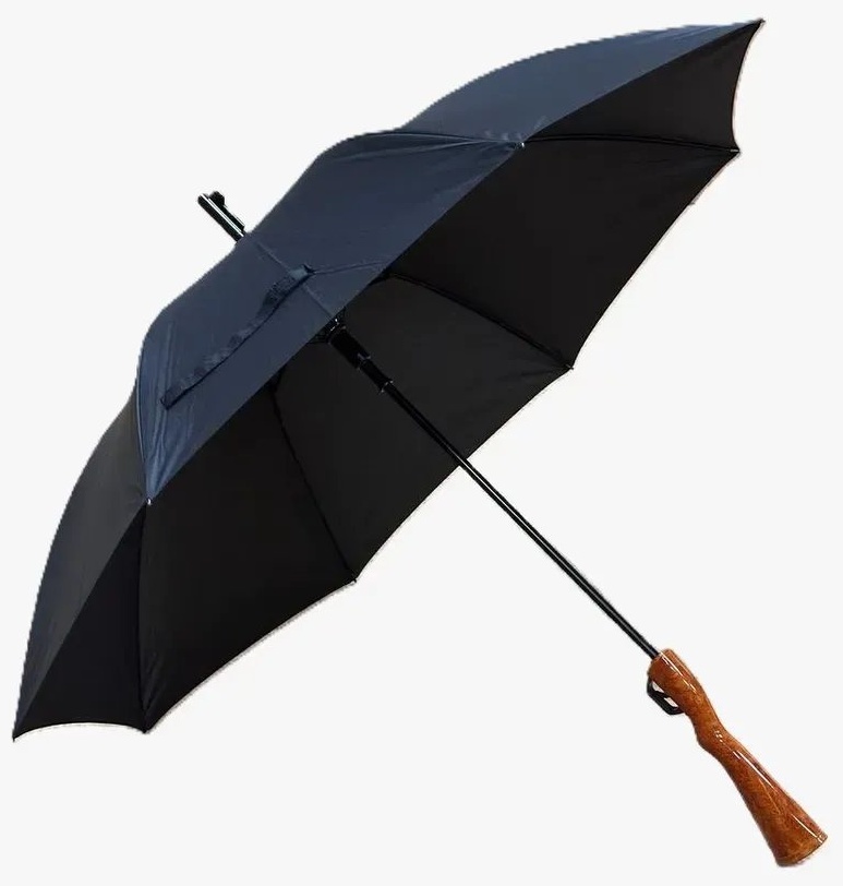 Зонт-трость UMBRELLA полуавтомат черный