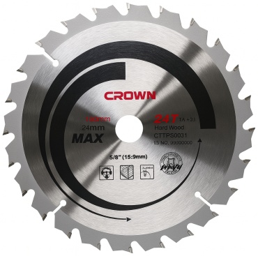 Пильный диск по дереву CROWN CTTSP0009A, 254x25.4 мм, 80Т