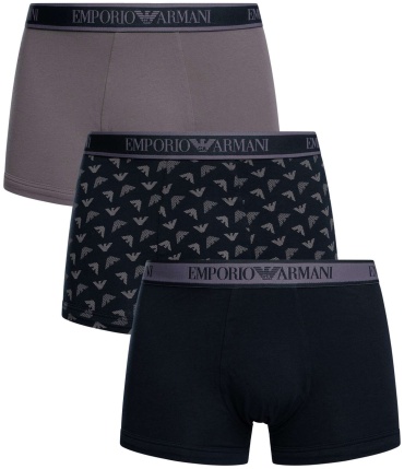 Боксеры Emporio Armani синий, серый
