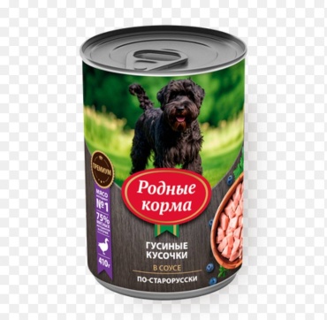 Родные корма Гусиные кусочки все породы 970 г 1 шт