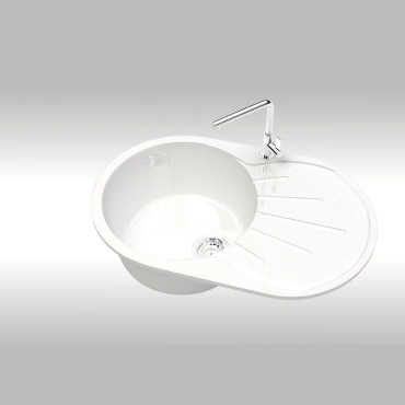 Кухонная мойка Marrbaxx L110G31 73х45х21.5 см, искусственный камень, тон белый