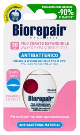 Зубная нить Biorepair Filo Cerato Espandibile Вощеная расширяющаяся, 25+5 м