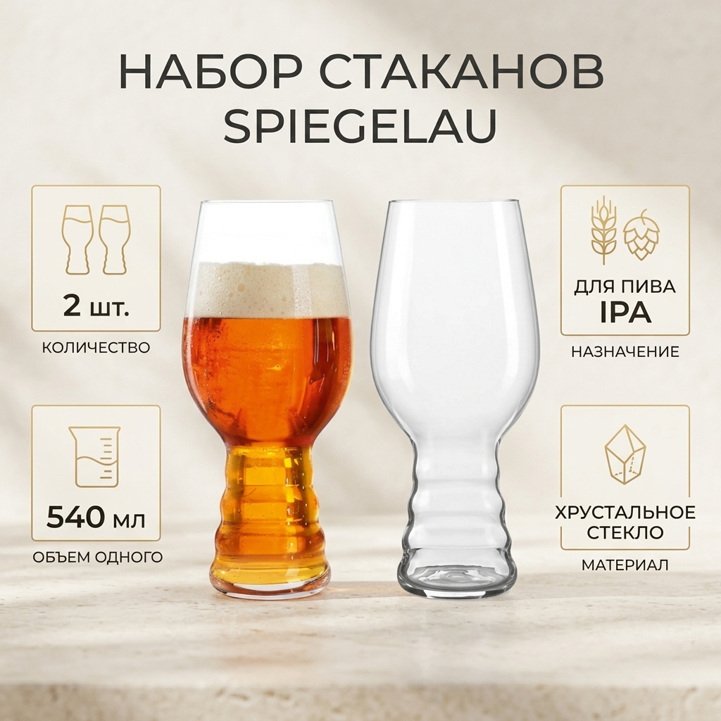 Набор стаканов Spiegelau 540 мл, хрусталь, 2 шт