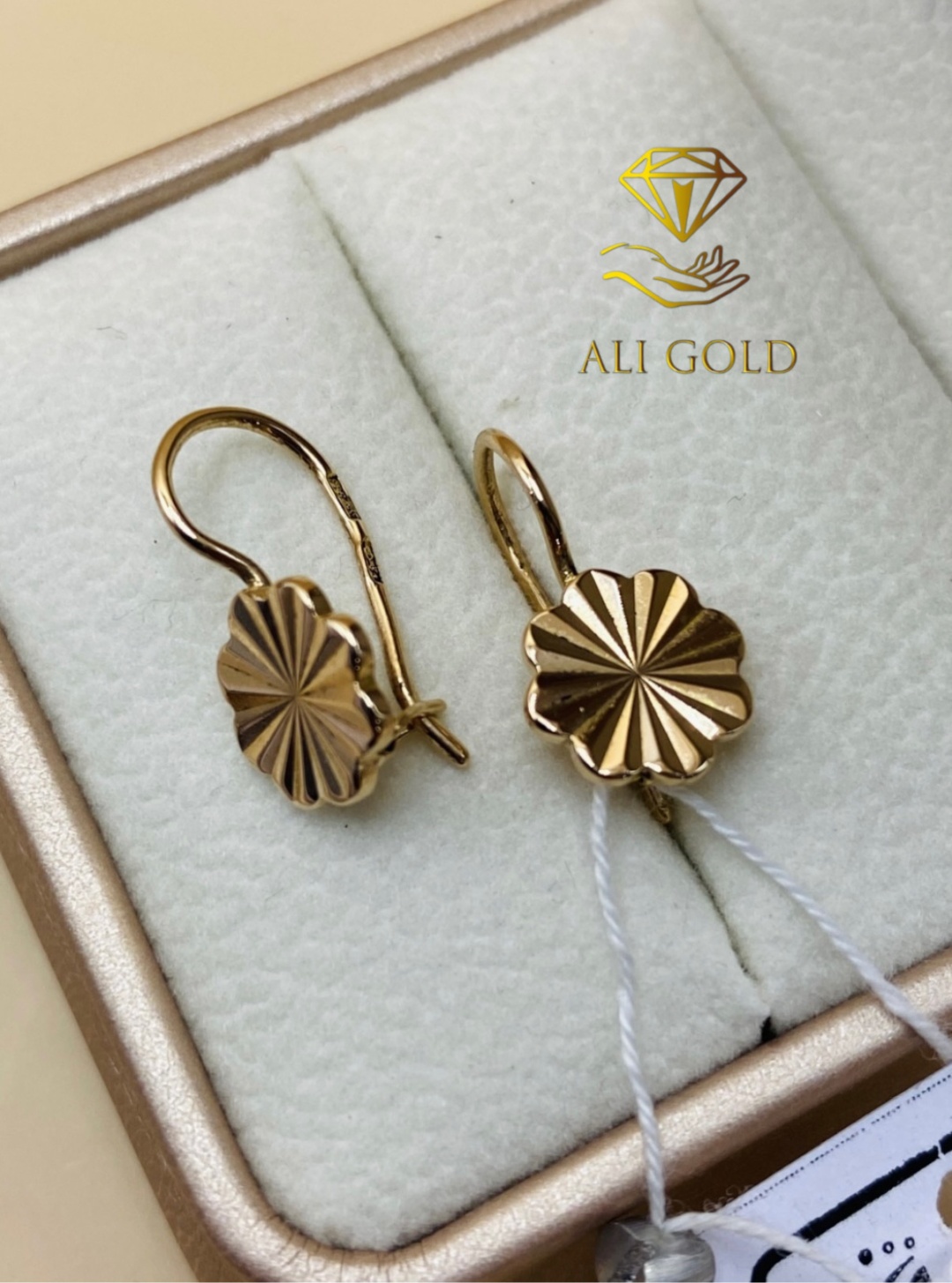 Серьги ALI GOLD Россия вес 2.6 г золото, без вставок