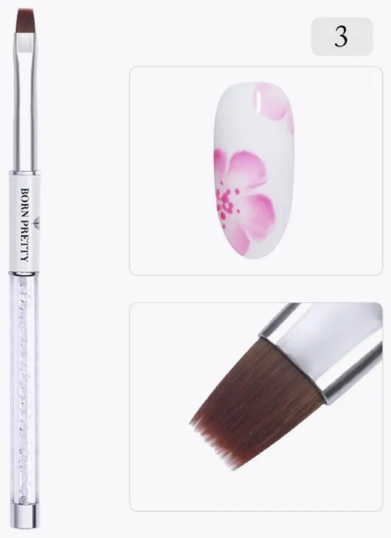 BORN PRETTY кисть квадратная синтетика 1 шт