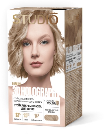 STUDIO PROFESSIONAL 3D HOLOGRAPHY 9 крем-краска 100 мл