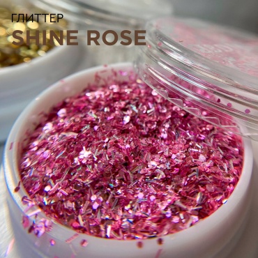 IBDI Nails глиттер SHINE ROSE 1 шт