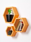 Полка 38833999, 32х9.5x28 см, оранжевый