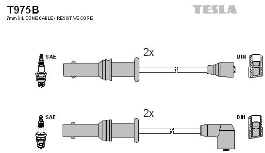 Свечные провода Tesla T975B