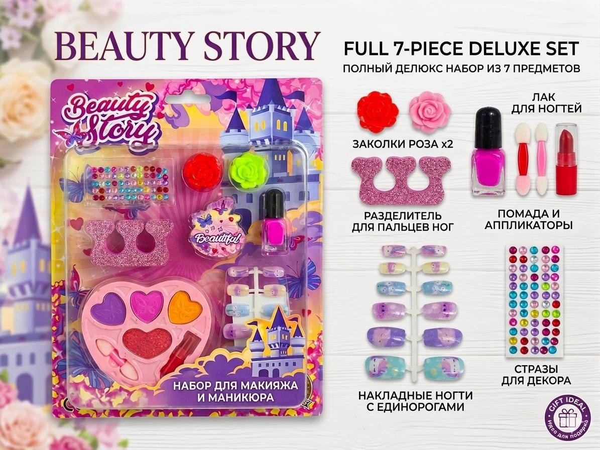 JTSS Набор маникюрной косметики beauty story набор 6+