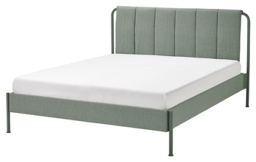 Кровать IKEA TÄLLÅSEN двуспальная, 150x200 см (без матраса, без подъёмного механизма) светло-зеленый