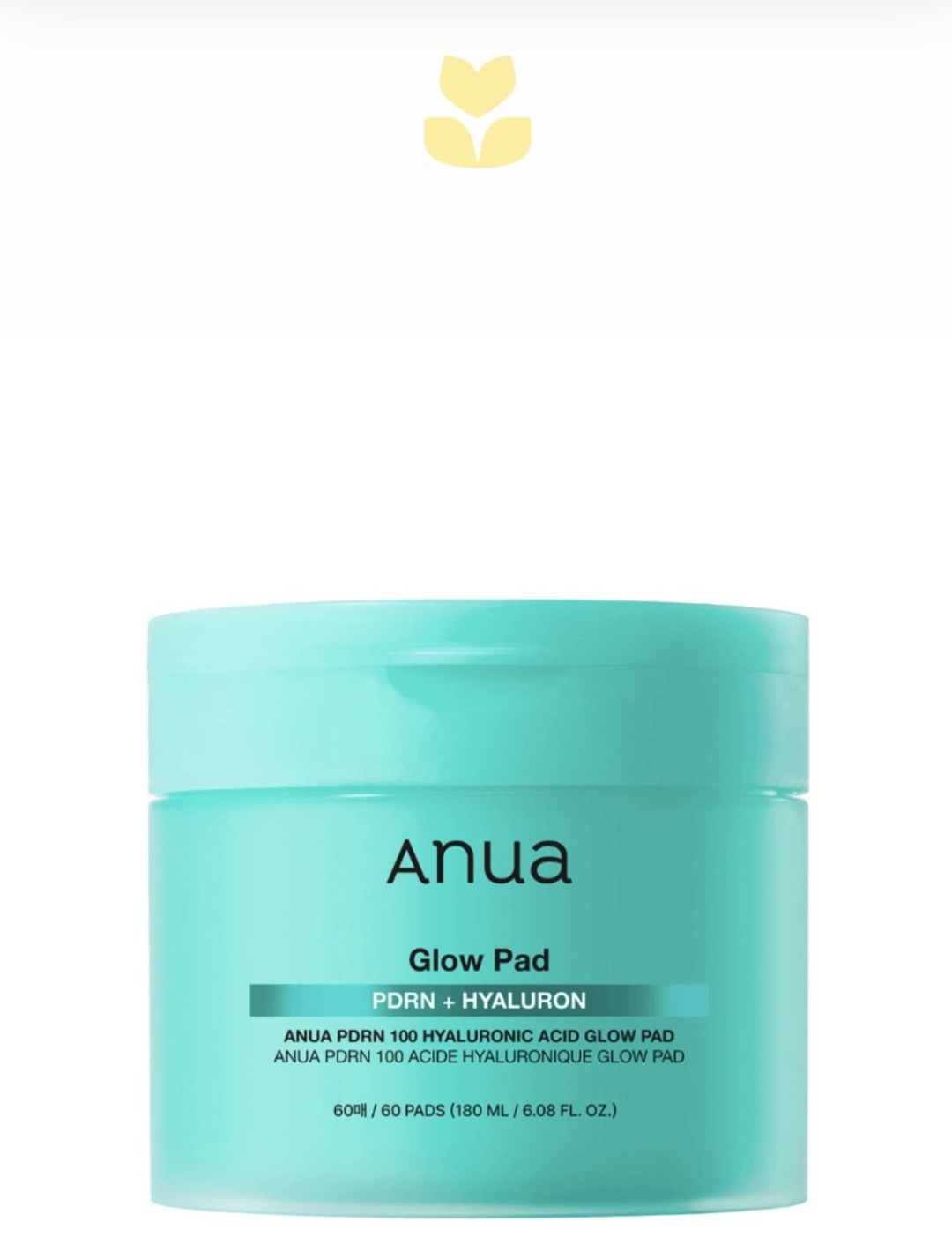 Anua тонер-пэды PDRN 100 HYALURONIC ACID GLOW PAD 180 мл