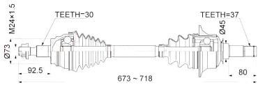 LYNXauto привод колеса в сборе CD1082