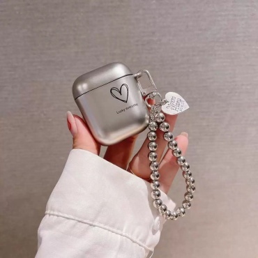 Чехол для Apple AirPods, AirPods 2 серебристый