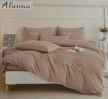 Комплект Alanna 3 евростандарт жатый хлопок, 4 наволочки: 50x70 см, 70x70 см