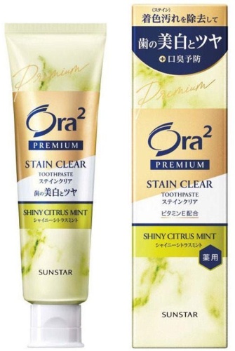 Ora2me зубная паста Зубная паста Sunstar Premium Stain Clear Shiny Citrus Mint 100 г