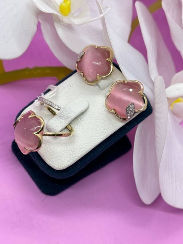 SAR JEWELRY shush-24-0041_5803_18 вес 28 г золото, бриллиант, кошачий глаз