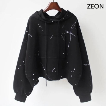 Худи ZEON Брызги черный