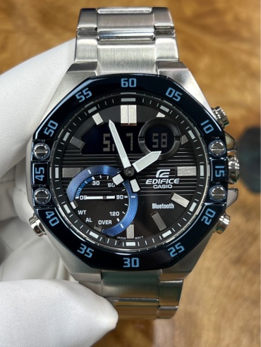 Кварцевые CASIO ECB-10DB-1BDF нержавеющая сталь