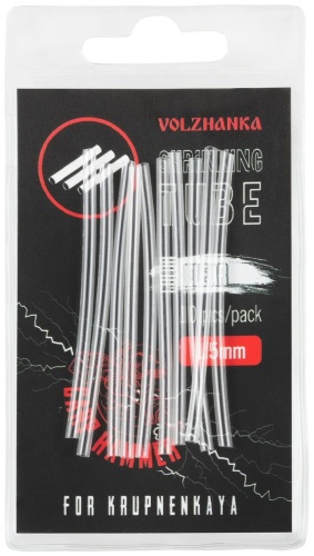 Трубка ВОЛЖАНКА Термоусадочная трубка Shrinking Tube 1.5mm Clear 10 шт диаметр 1.5 мм