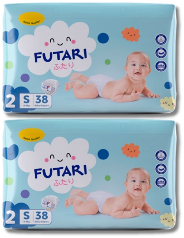 Подгузники Futari S, 76 шт