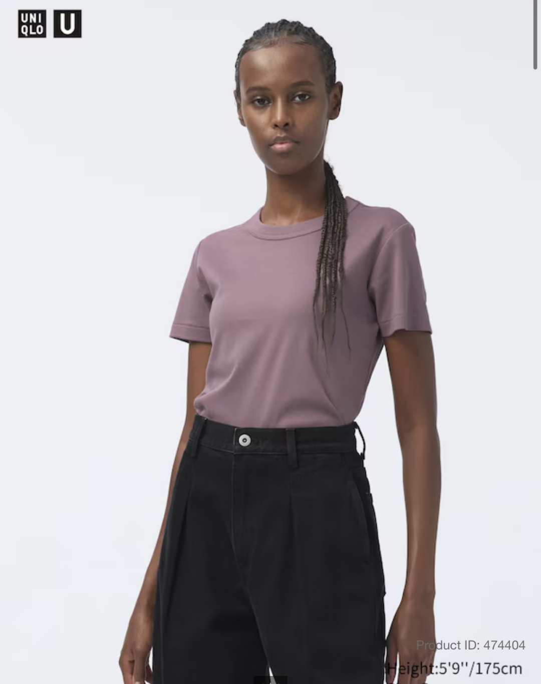 Футболка Uniqlo фиолетовый