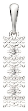 Подвеска Lucente Silver ZO-04D0191 вес 0.88 г серебро, бриллиант