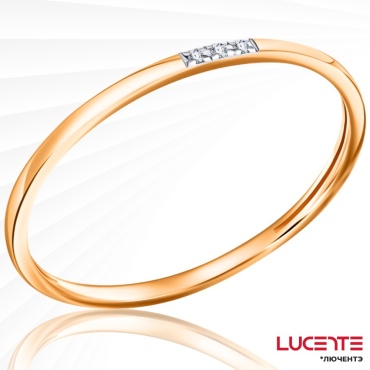 Lucente Бриллианты Якутии 1193501-5_18 размер 18 вес 0.57 г золото, бриллиант