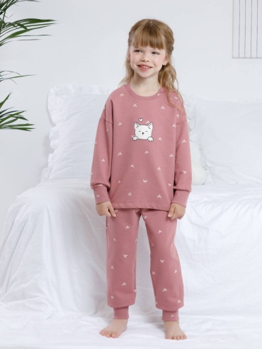Пижама Crockid бордовый