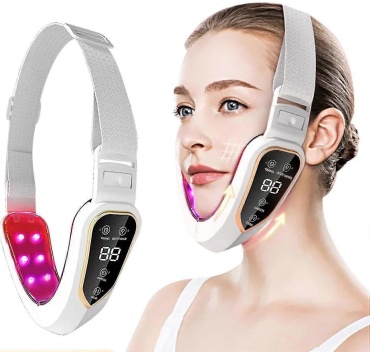 Микротоковый массажер, аппарат светодиодной LED терапии, маска для лица с EMS-лифтингом