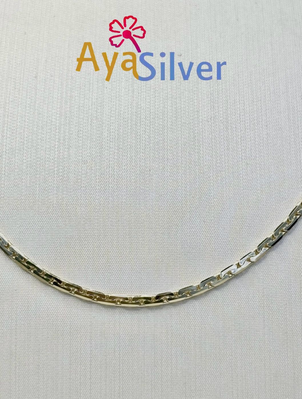 AyaSilver AS10-8357 длина 55 см, вес 5 г золото, плетение якорное