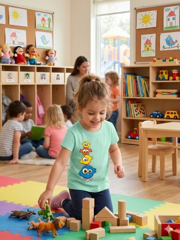 Футболка CHASTE kids Картинка бирюзовый