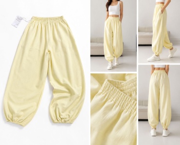 Повседневные брюки MEDI SHOP бежевый, желтый