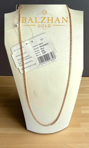 Dani DANI-KR-SEP-555 длина 55 см, вес 2.68 г золото, плетение нонна