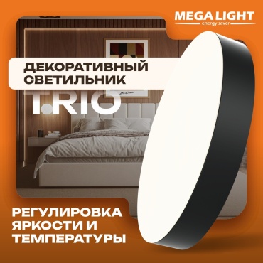 Светильник потолочный MEGALIGHT LED черный