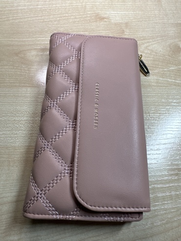 Кошелек CLASSIC & MODERN экокожа розовый
