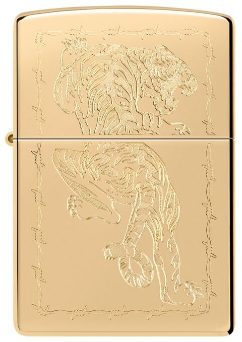 Zippo бензиновая зажигалка AE400066, латунь