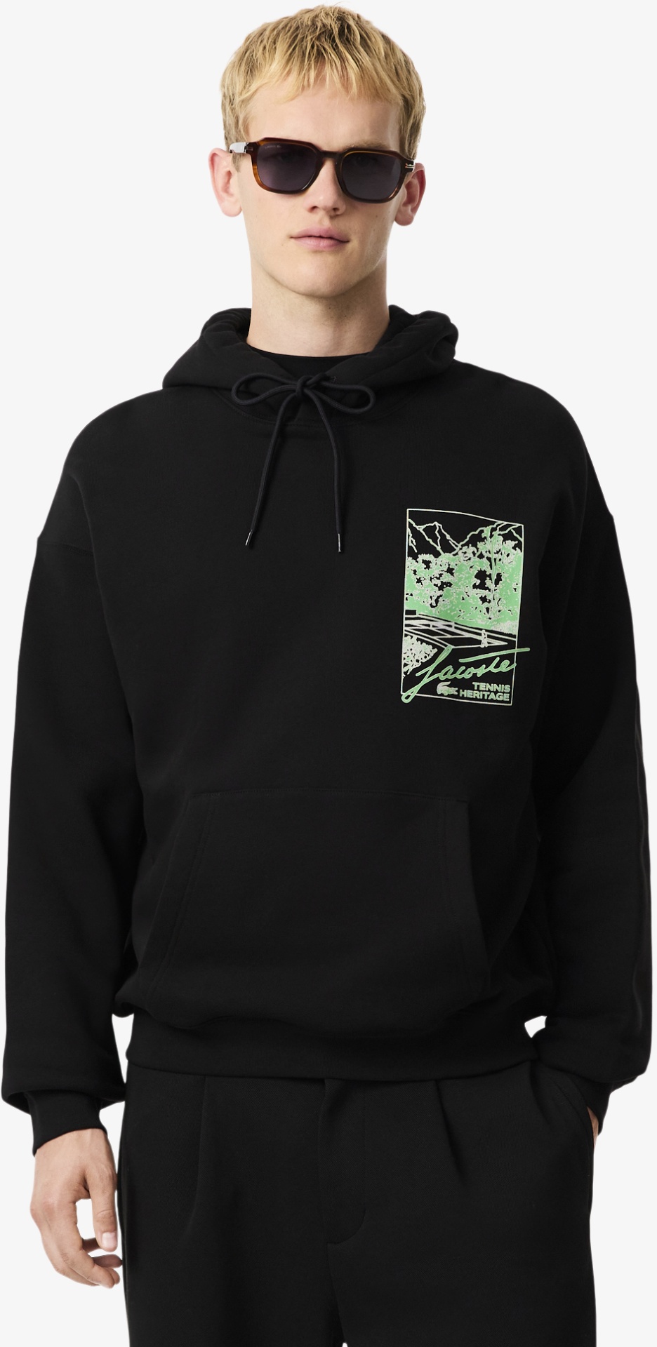 Худи LACOSTE черный