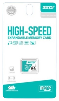 Карта памяти MicroSD Zeqi 64 Гб