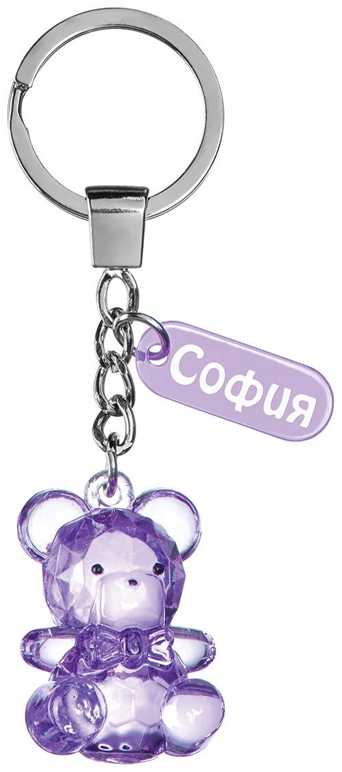 Брелок Be Happy София 83 11 х 4.5 х 2 акрил, металл 1 шт